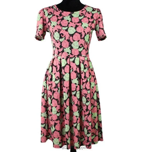 army green dress Girls Army Green Square Neck Short Sleeve Cross Waist Dress – INCLUD main image 1
